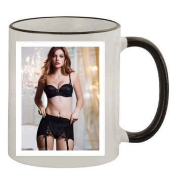 Barbara Palvin 11oz Colored Rim & Handle Mug