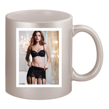 Barbara Palvin 11oz Metallic Silver Mug