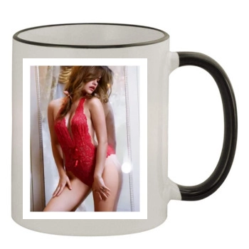 Barbara Palvin 11oz Colored Rim & Handle Mug