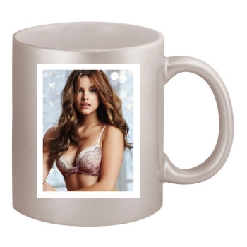 Barbara Palvin 11oz Metallic Silver Mug