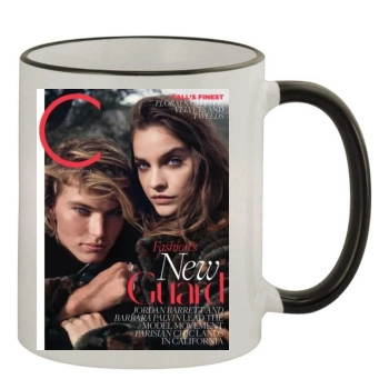 Barbara Palvin 11oz Colored Rim & Handle Mug