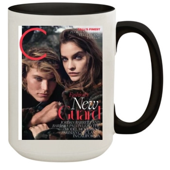 Barbara Palvin 15oz Colored Inner & Handle Mug