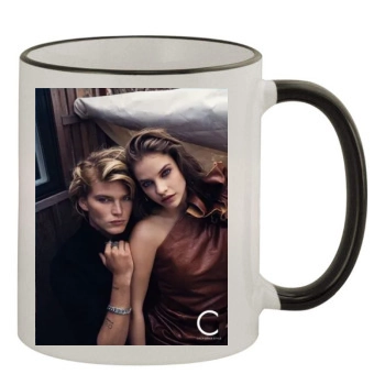 Barbara Palvin 11oz Colored Rim & Handle Mug