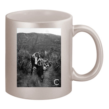 Barbara Palvin 11oz Metallic Silver Mug