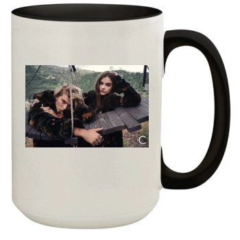 Barbara Palvin 15oz Colored Inner & Handle Mug