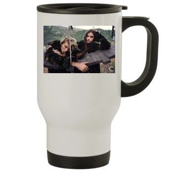 Barbara Palvin Stainless Steel Travel Mug