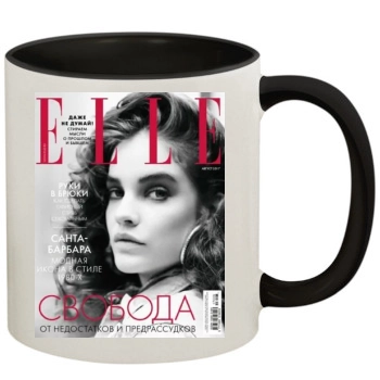 Barbara Palvin 11oz Colored Inner & Handle Mug