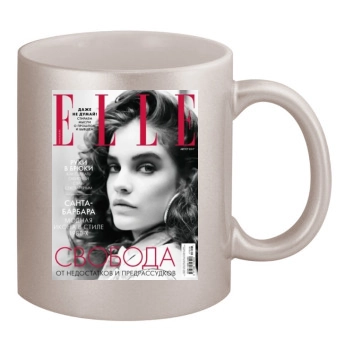 Barbara Palvin 11oz Metallic Silver Mug