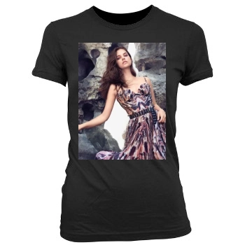 Barbara Palvin Women's Junior Cut Crewneck T-Shirt