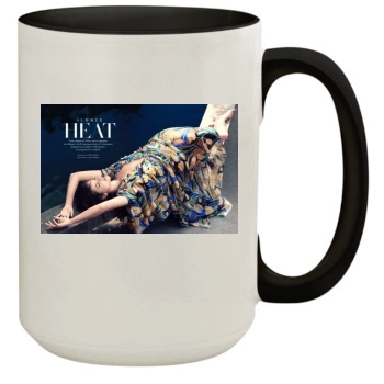 Barbara Palvin 15oz Colored Inner & Handle Mug