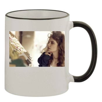 Barbara Palvin 11oz Colored Rim & Handle Mug