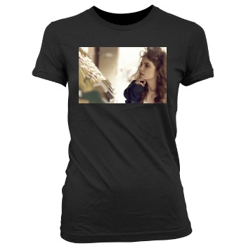 Barbara Palvin Women's Junior Cut Crewneck T-Shirt