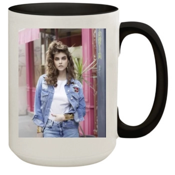 Barbara Palvin 15oz Colored Inner & Handle Mug