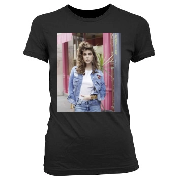 Barbara Palvin Women's Junior Cut Crewneck T-Shirt