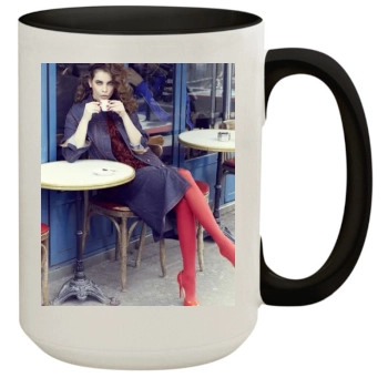 Barbara Palvin 15oz Colored Inner & Handle Mug