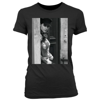 Barbara Palvin Women's Junior Cut Crewneck T-Shirt