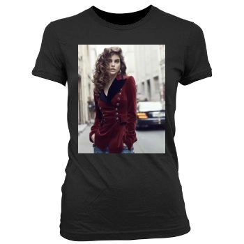 Barbara Palvin Women's Junior Cut Crewneck T-Shirt