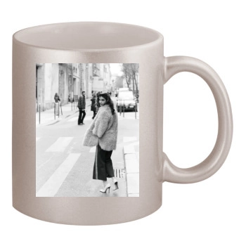 Barbara Palvin 11oz Metallic Silver Mug