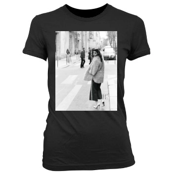 Barbara Palvin Women's Junior Cut Crewneck T-Shirt