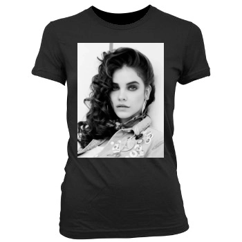 Barbara Palvin Women's Junior Cut Crewneck T-Shirt