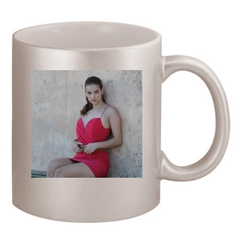 Barbara Palvin 11oz Metallic Silver Mug