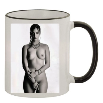 Barbara Palvin 11oz Colored Rim & Handle Mug