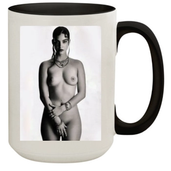 Barbara Palvin 15oz Colored Inner & Handle Mug