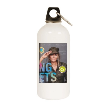 Blake Lively White Water Bottle With Carabiner