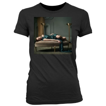 Brie Larson Women's Junior Cut Crewneck T-Shirt