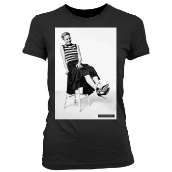 Brie Larson Women's Junior Cut Crewneck T-Shirt