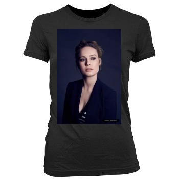 Brie Larson Women's Junior Cut Crewneck T-Shirt