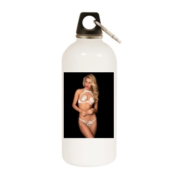 Bryana Holly White Water Bottle With Carabiner