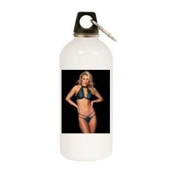 Bryana Holly White Water Bottle With Carabiner