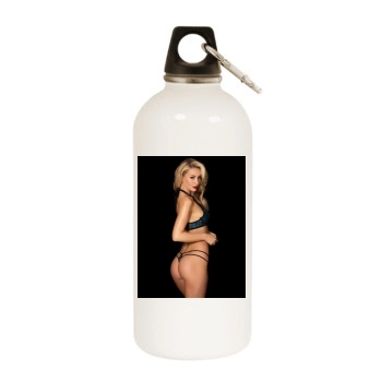 Bryana Holly White Water Bottle With Carabiner