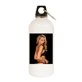 Bryana Holly White Water Bottle With Carabiner