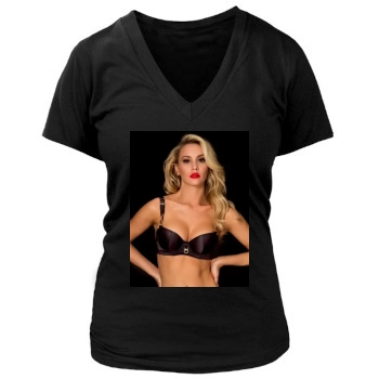 Bryana Holly Women's Deep V-Neck TShirt