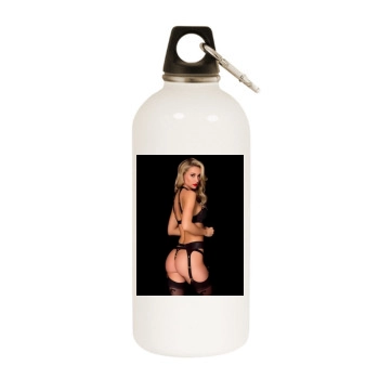 Bryana Holly White Water Bottle With Carabiner