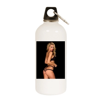 Bryana Holly White Water Bottle With Carabiner