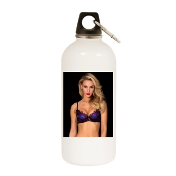 Bryana Holly White Water Bottle With Carabiner