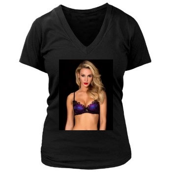 Bryana Holly Women's Deep V-Neck TShirt