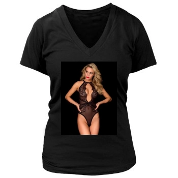 Bryana Holly Women's Deep V-Neck TShirt