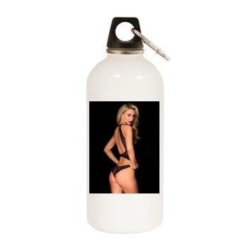 Bryana Holly White Water Bottle With Carabiner