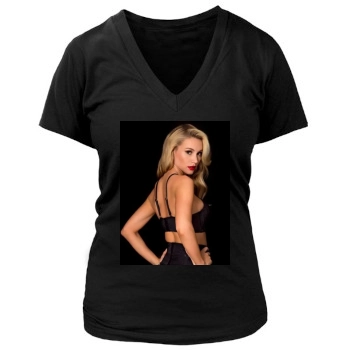 Bryana Holly Women's Deep V-Neck TShirt