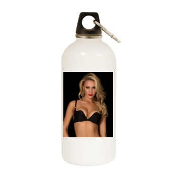 Bryana Holly White Water Bottle With Carabiner