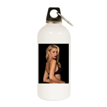 Bryana Holly White Water Bottle With Carabiner