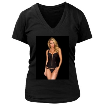 Bryana Holly Women's Deep V-Neck TShirt