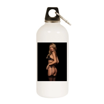 Bryana Holly White Water Bottle With Carabiner