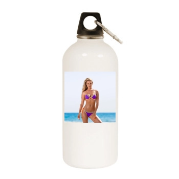 Bryana Holly White Water Bottle With Carabiner