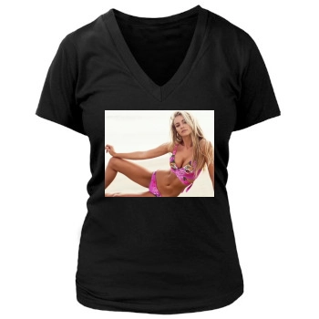 Bryana Holly Women's Deep V-Neck TShirt