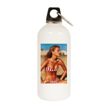 Bryana Holly White Water Bottle With Carabiner